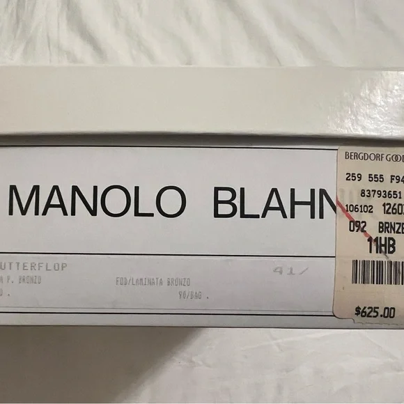 Monolo Blahnik copper heels. Size 41.5. - Picture 8 of 8